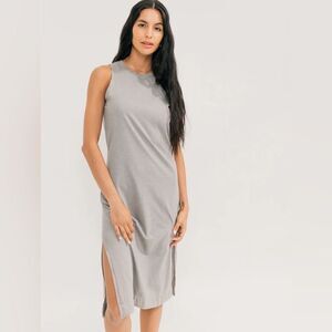 🔥Easy standard Relaxed Midi Muscle Dress sz small New